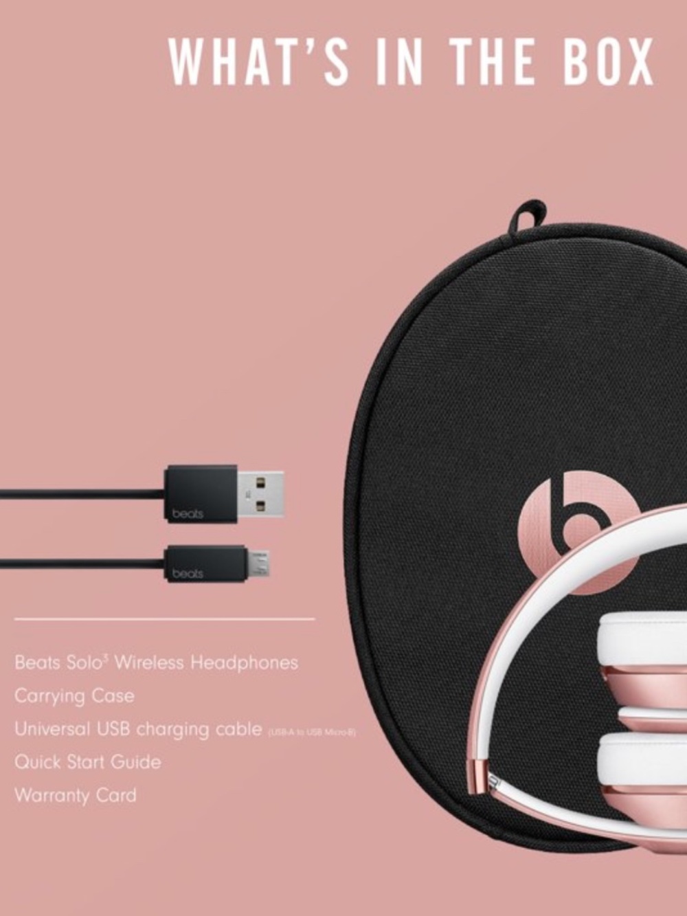 Beats by Dr. Dre Solo3 SPECAIL EDITION Rose Gold - Picture 15 of 16
